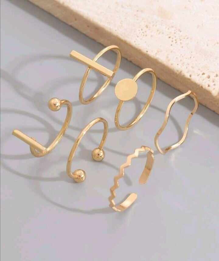 Bijoux Ensemble Bague Femme 6 Pièces