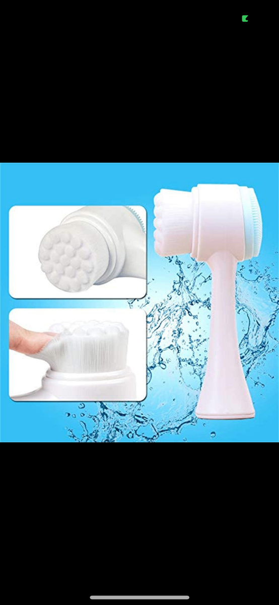 Double-Sided Silicone Face Cleansing Brush Facial Cleanser B