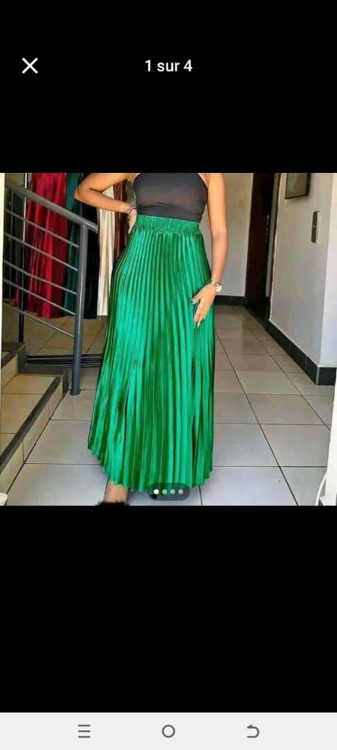 Jupe Longue Plissée Élégante