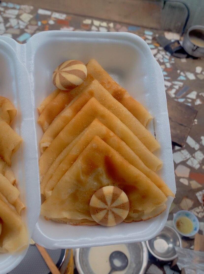 Crêpes moelleuses avec garniture