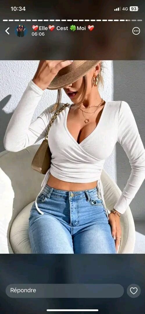 Crop Tops Élégants Femme