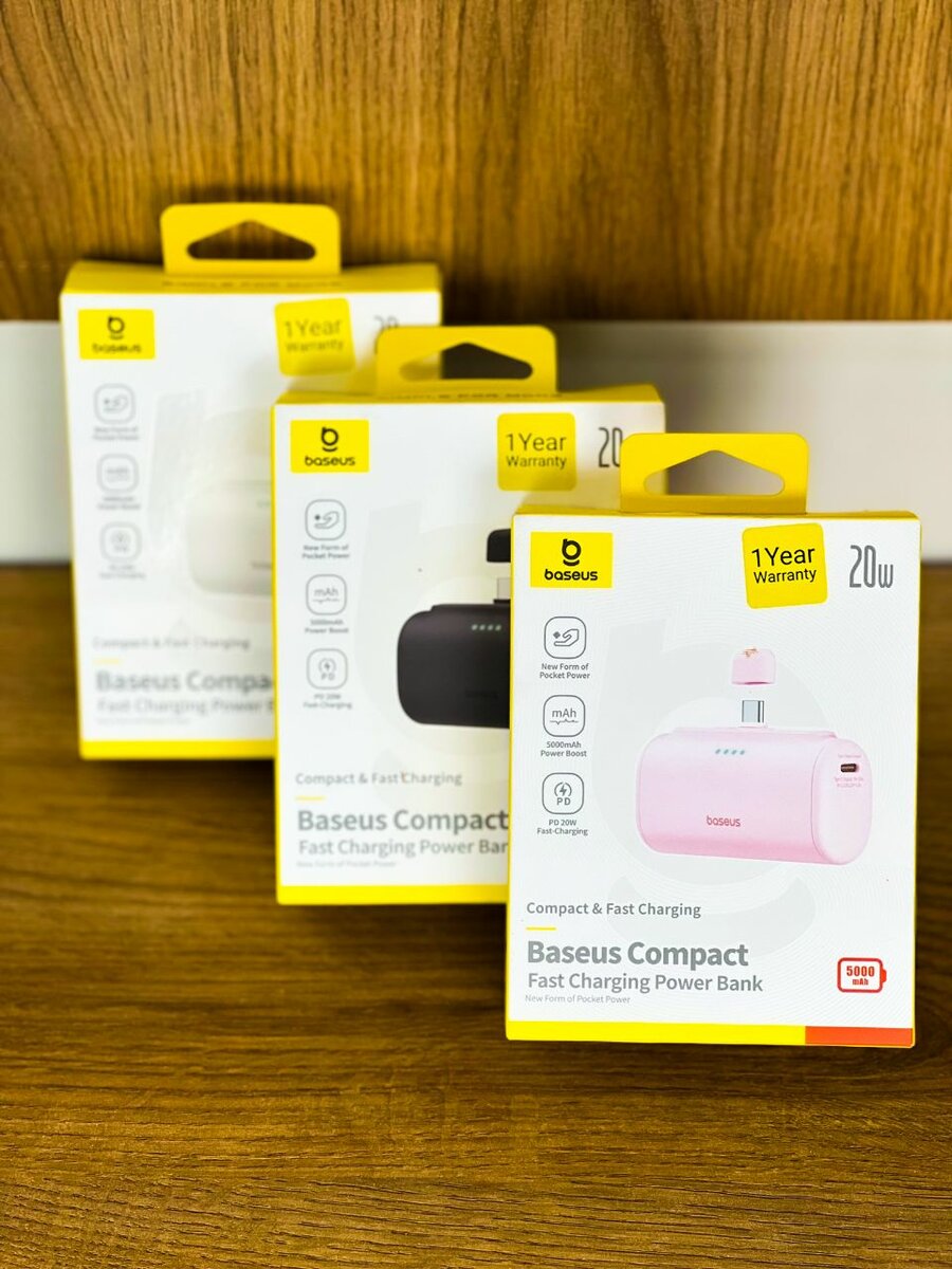 Baseus Compact Fast Charging  Power Bank Type C Edition