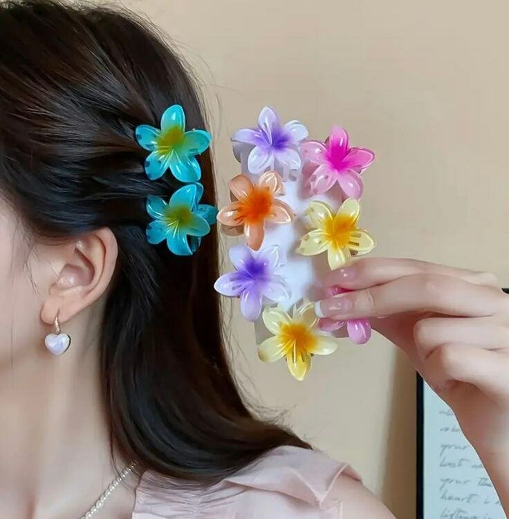 Pinces à Cheveux Fleurs Colorées
