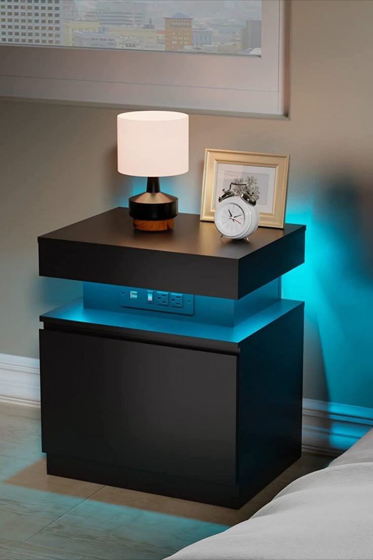 Table de chevet LED moderne