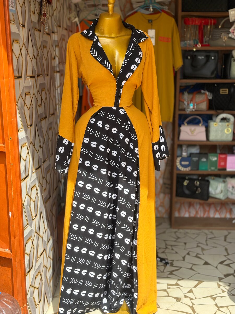 Robe longue ethnique élégante