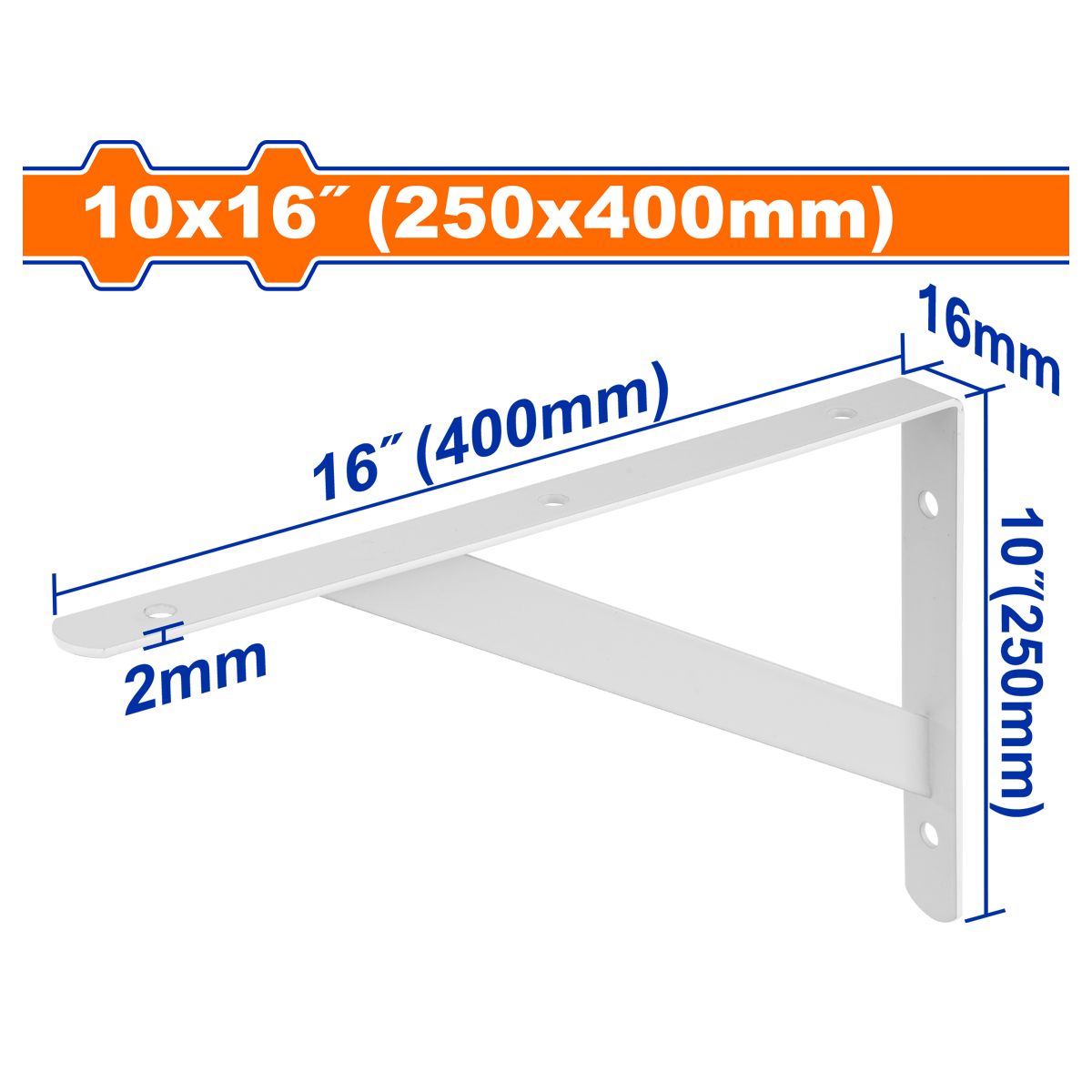 Équerre murale robuste 400mm
