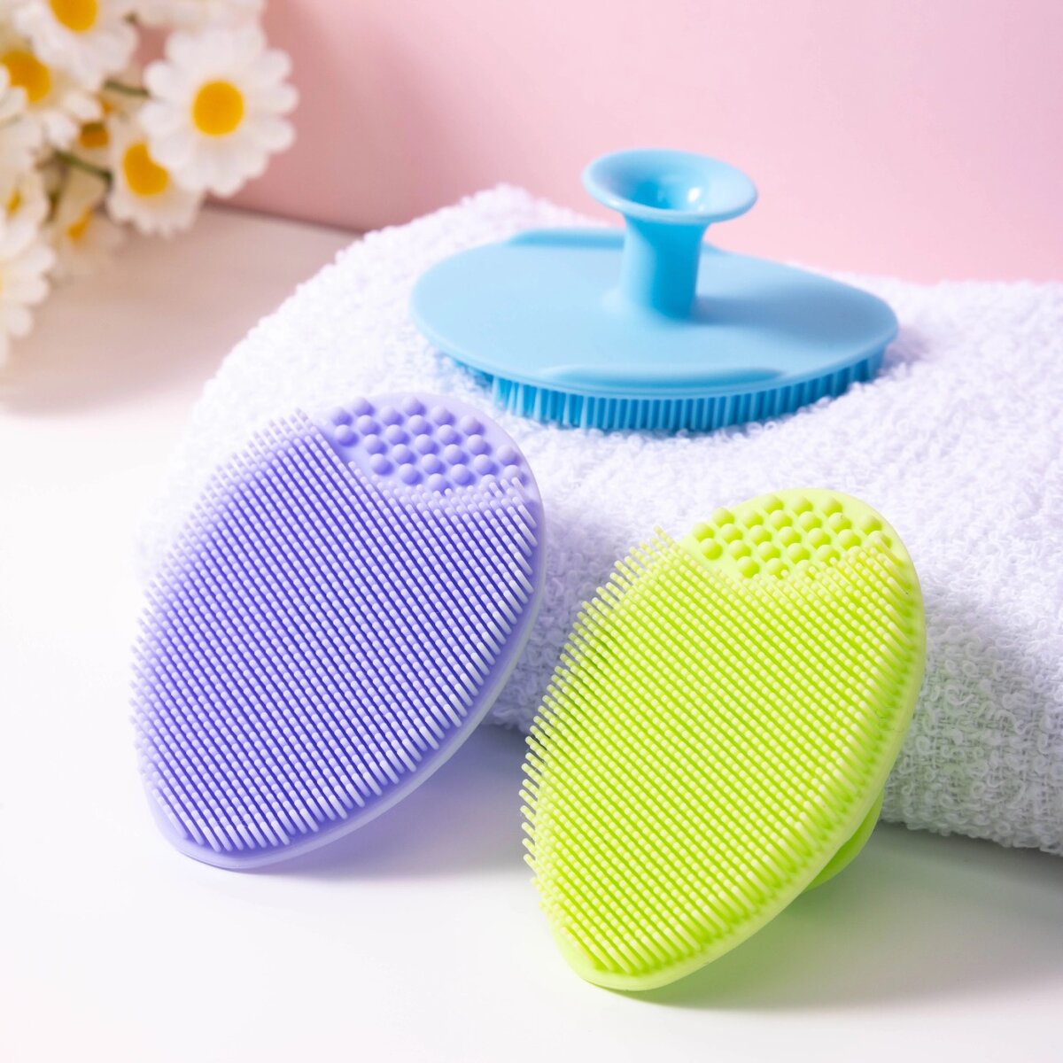 Silicon face Exfoliating brushes