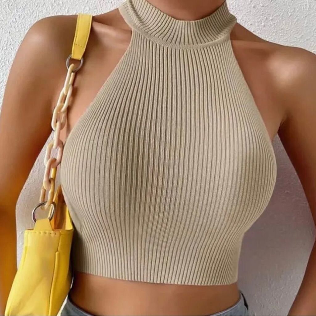 Crop-top élégant femme