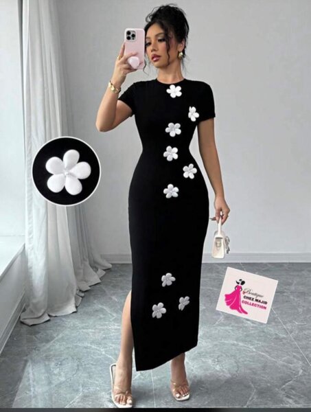 Elegant Floral Midi Dress