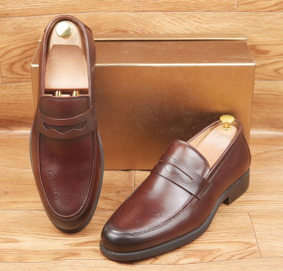 Mocassins en cuir élégants