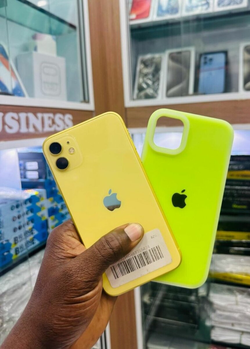 Étui jaune néon pour téléphone