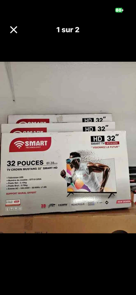 Smart TV 32" HD Mustang