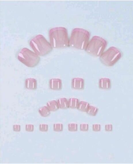 Faux Ongles Rose 48 Pièces