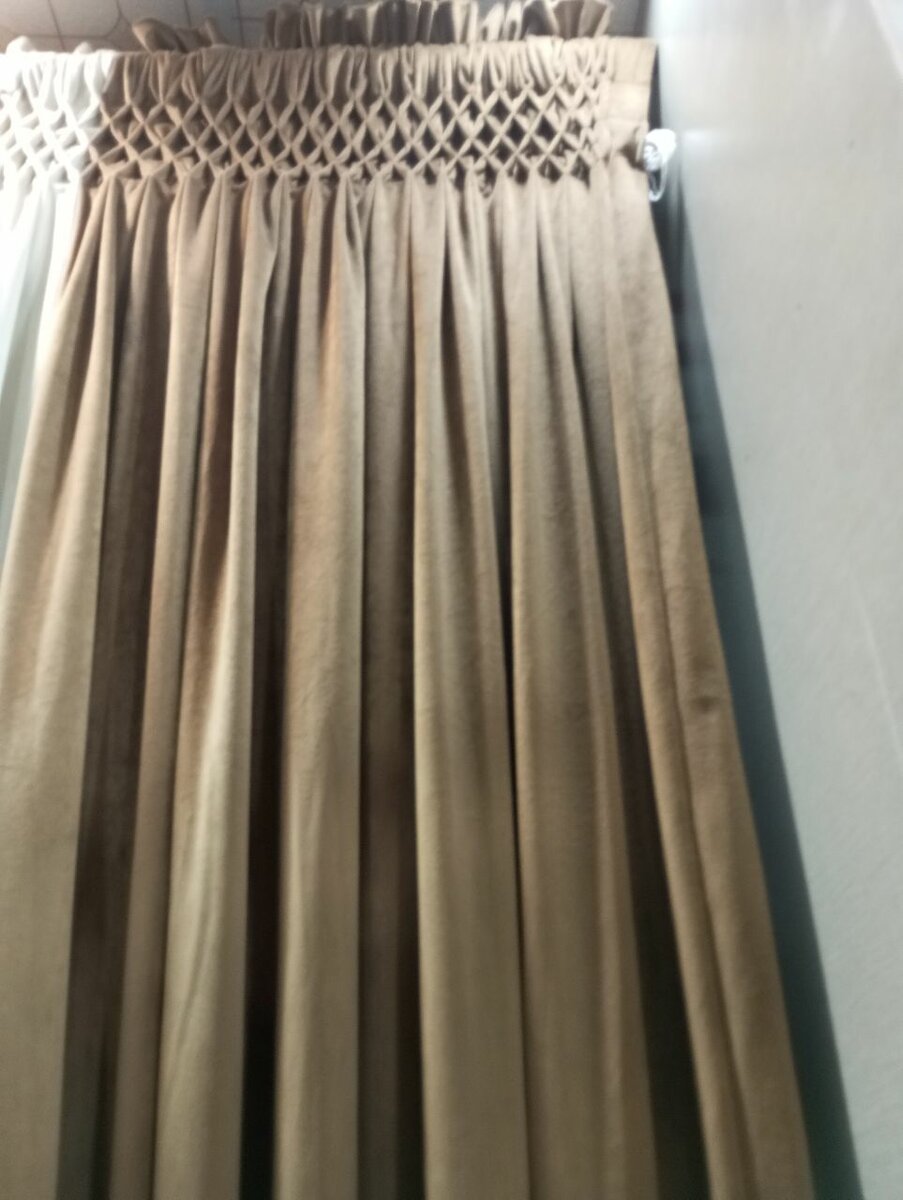 Brown curtains