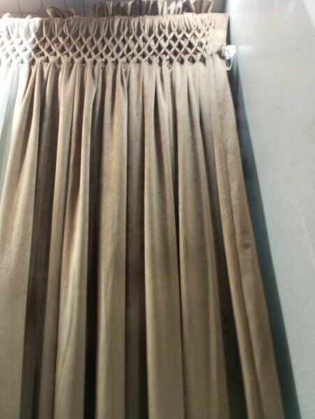Brown curtains