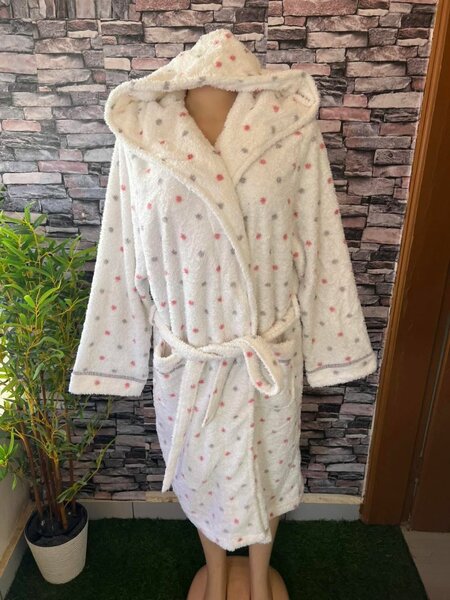 Peignoir Doux avec Capuche