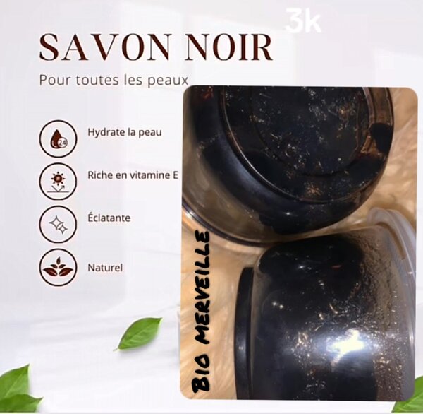 Savon noir pour homme