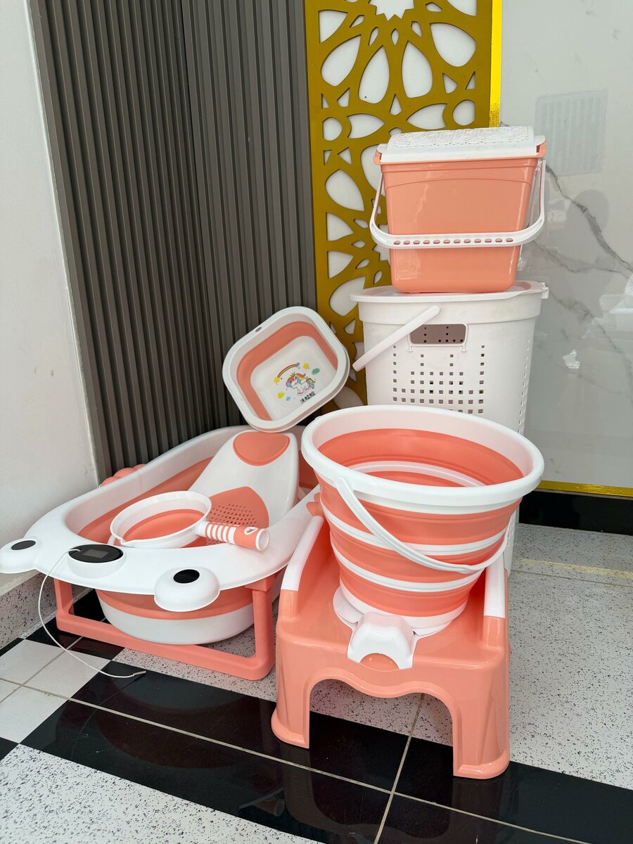 Accessoires de bain bébé pliables