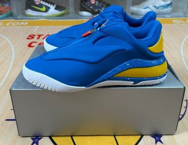 Baskets unisex bleu et jaune