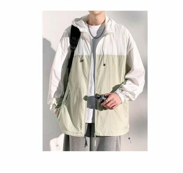 Veste coupe-vent homme bicolore