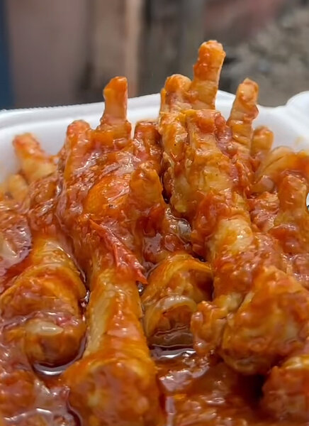 Alloco pattes de poulet