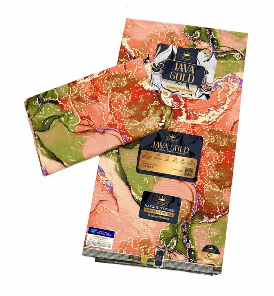 Des Pagnes Java GOLD orange et vert
