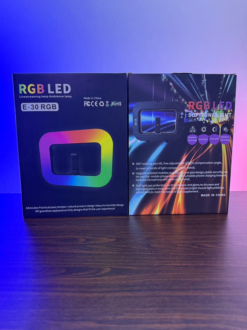 Lumière annulaire LED RGB E-30