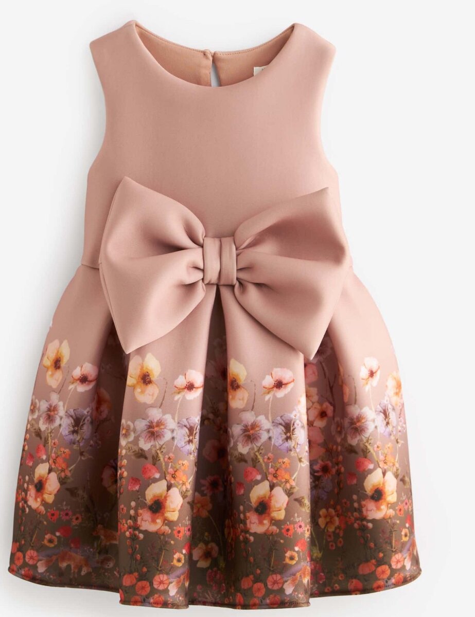 Nude Bow Dress