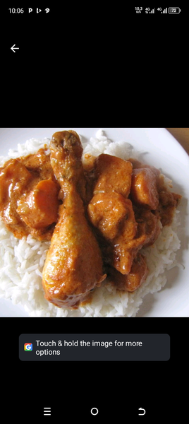 Poulet au riz sauce  sauachide