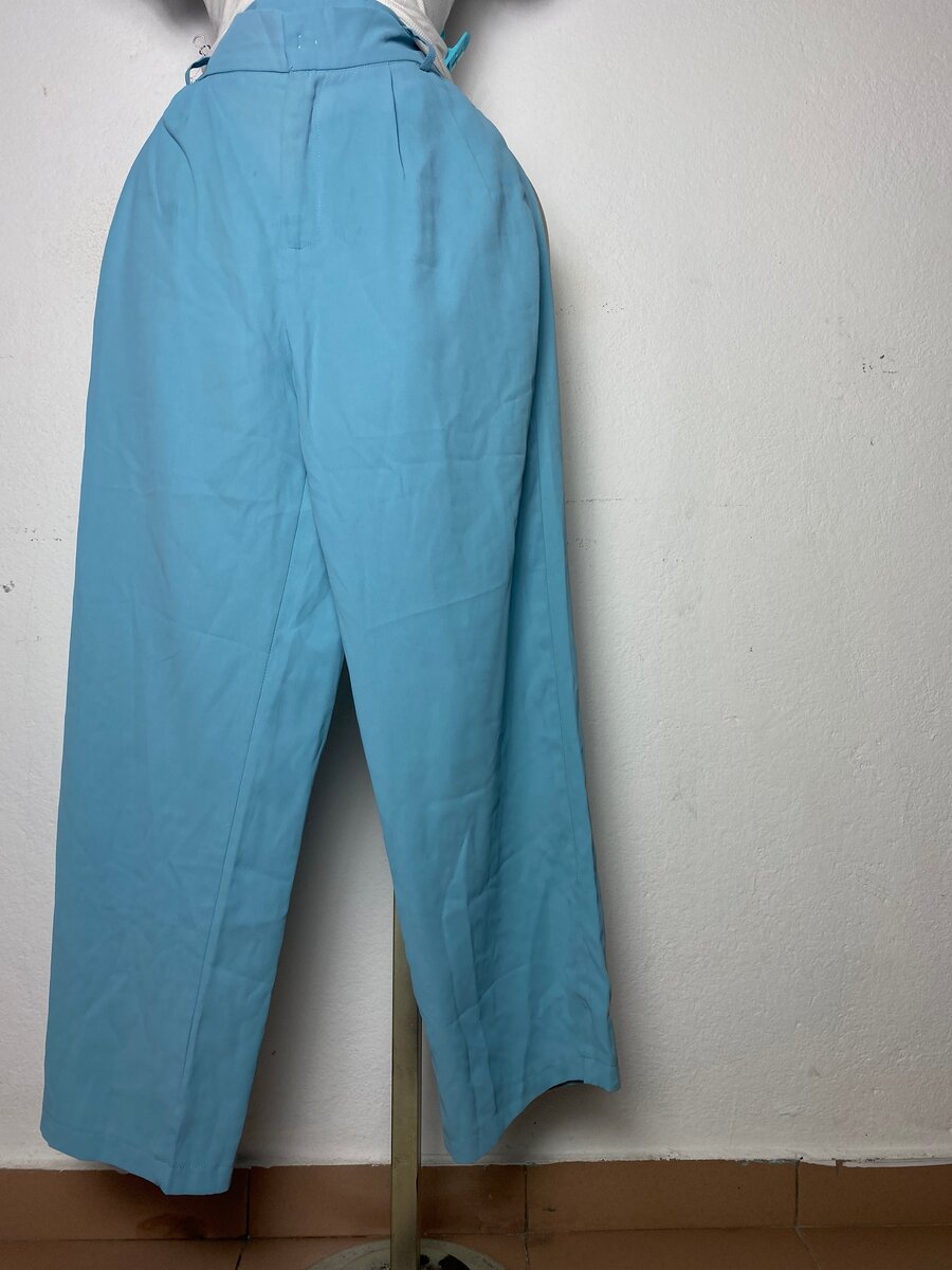 Pantalon ample bleu chic