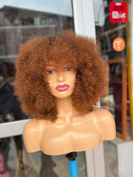 Perruque Bouclée Marron