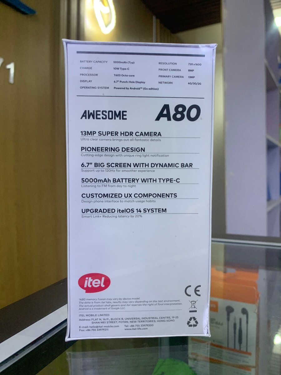 Smartphone itel A80 8GB/128GB