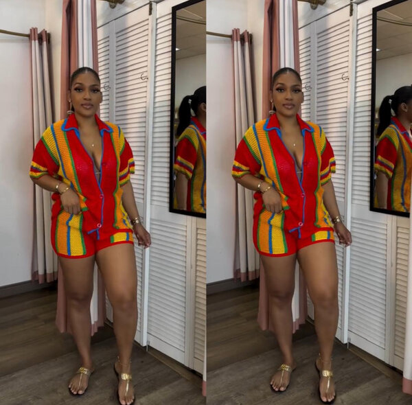 Ensemble d'été coloré femme