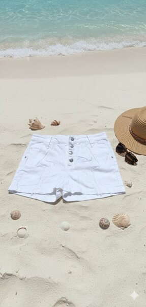 Shorts blancs en jupe