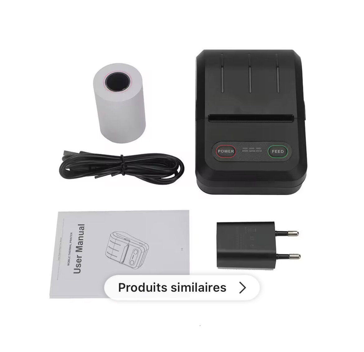 Imprimante Thermique Portable USB