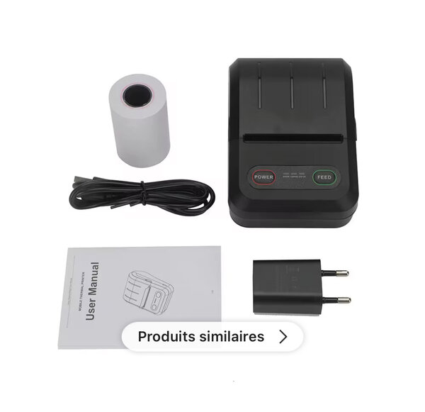 Imprimante Thermique Portable USB