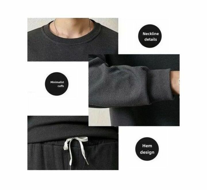 Ensemble décontracté noir homme