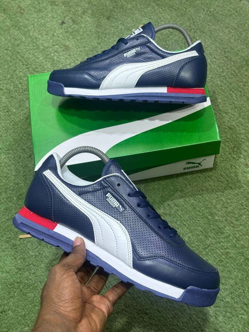 Puma homme bleu baskets basses