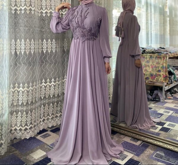 Платье в пол, производство Турция