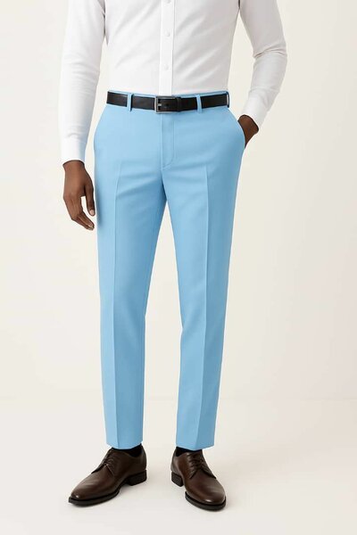 Pantalon bleu homme élégant
