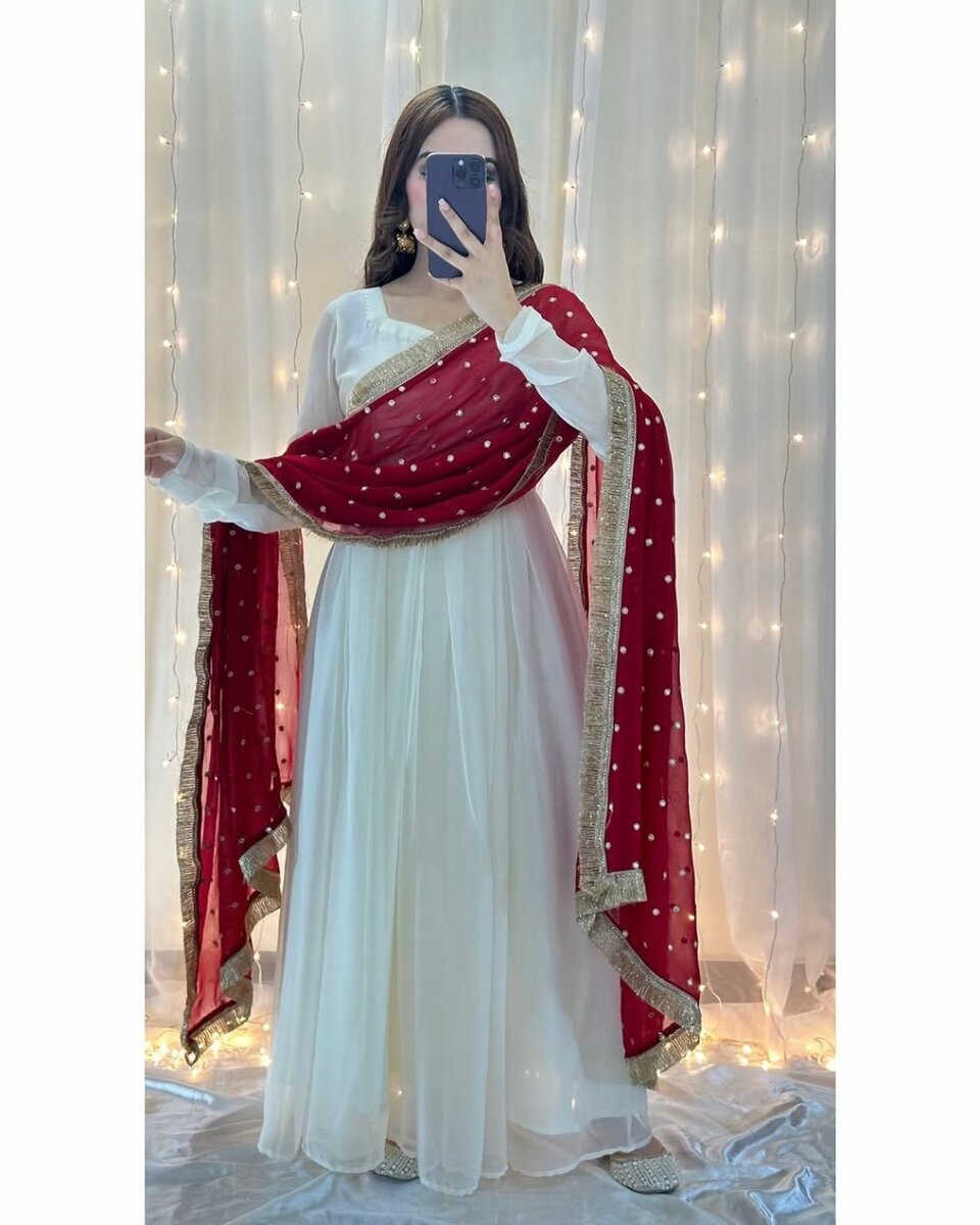 Chiffon maxi, chiffon dupatta,khatan silk trouser