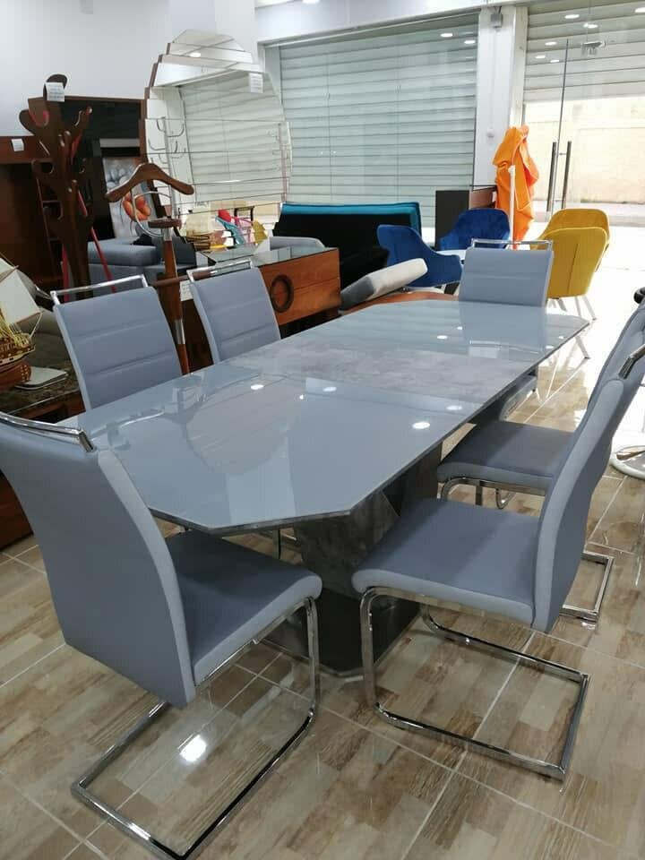 Table à manger moderne 6 place