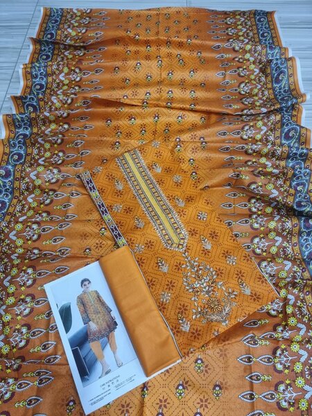 Printed lawn suit