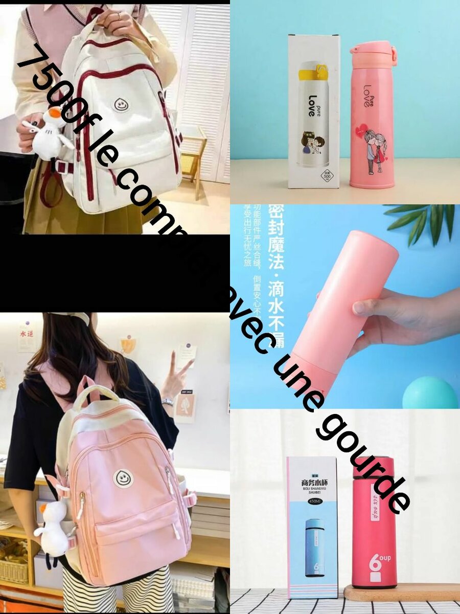 Sacs à dos et gourdes