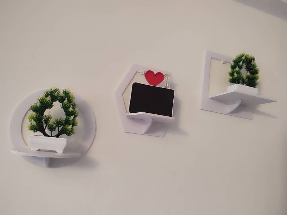 Étagères murales géométriques