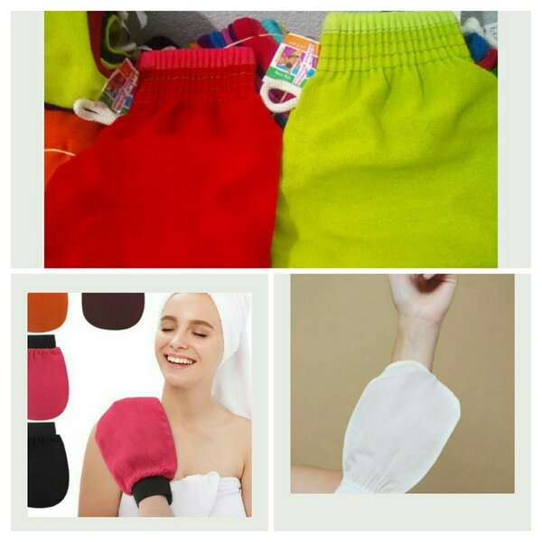 Gants de gommage corporel