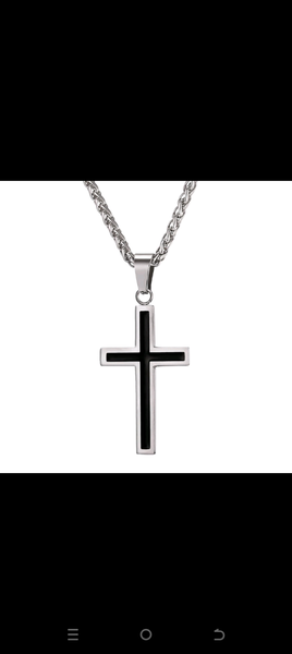 Pendentif croix en argent