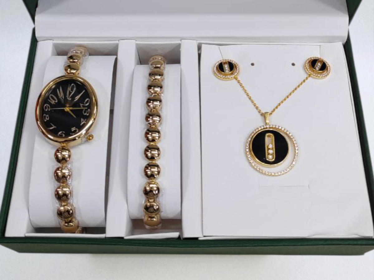 Ensemble Montre et Bijoux Élégant