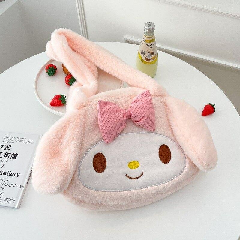 Sac en peluche rose mignon