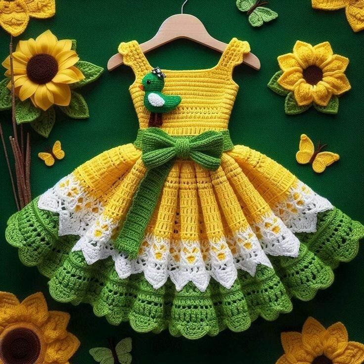 Robe au crochet pour bébé